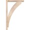 Ekena Millwork Thorton Block Smooth Bracket w/ Offset Brace, Douglas Fir, 3 1/2"W x 18"D x 30"H BKT0402X18X30THR05SDF - alternate 4